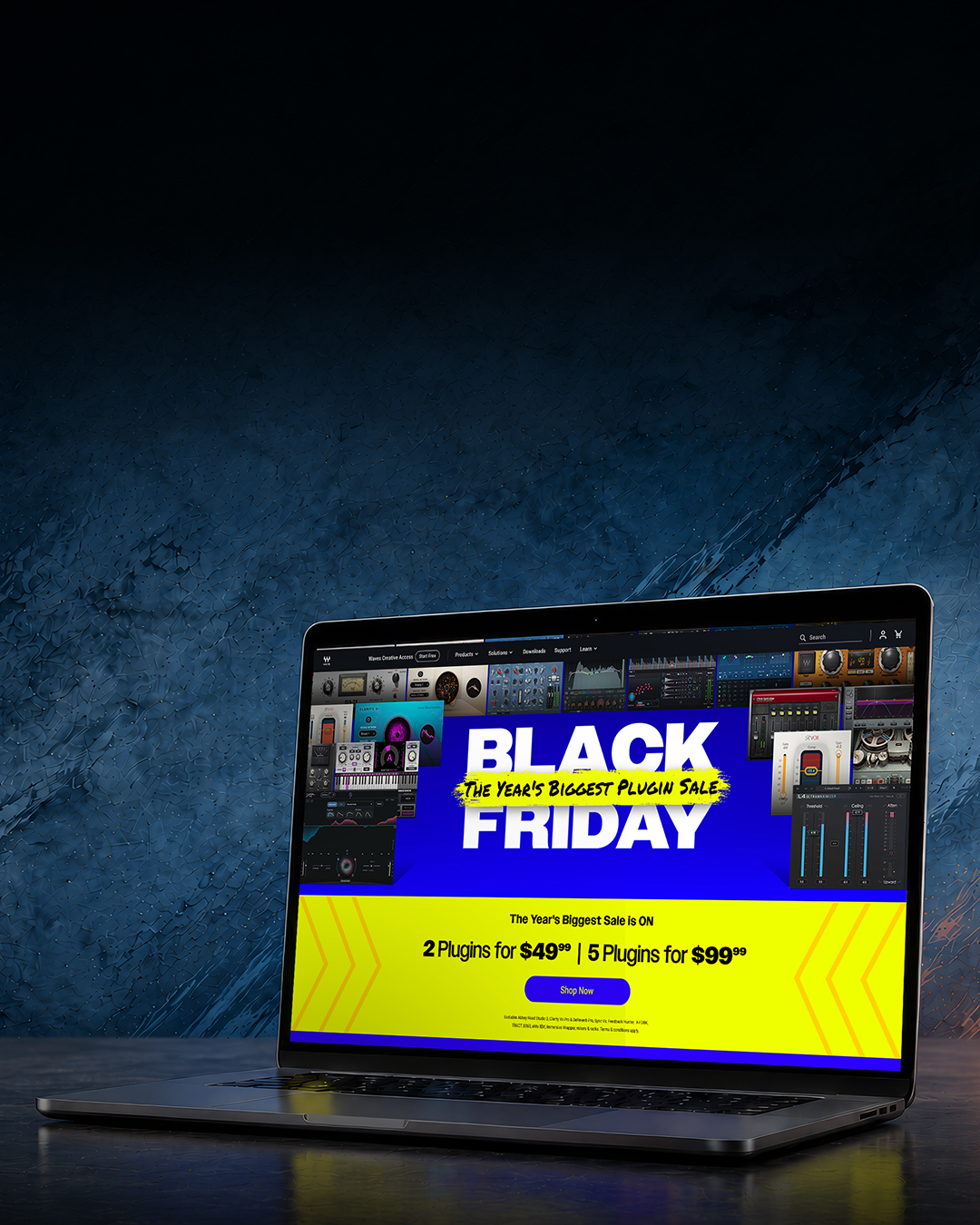 Waves Audio early Black Friday to Cyber Monday hero visual, mobile