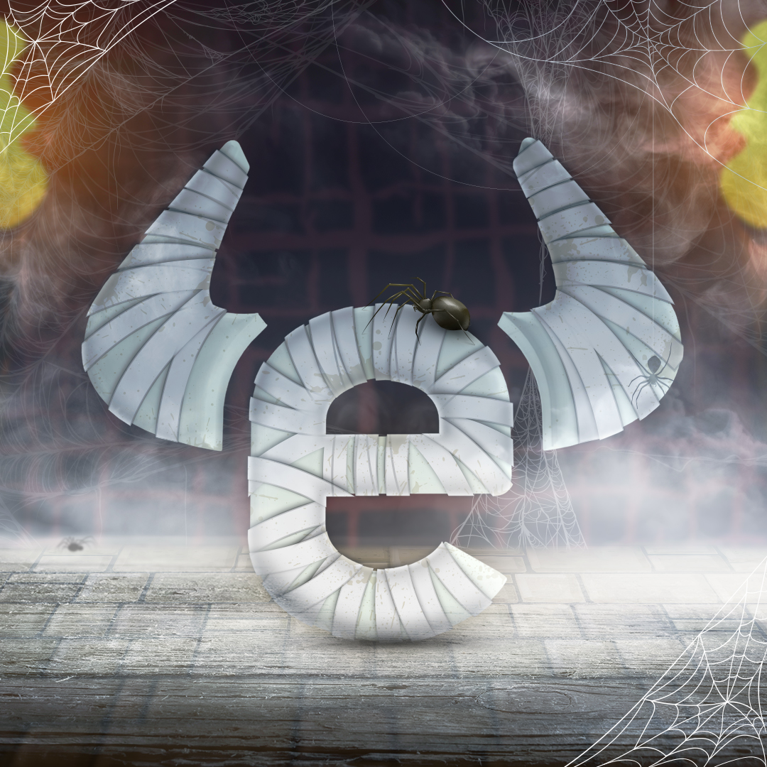 eToro logo in 3D — Halloween