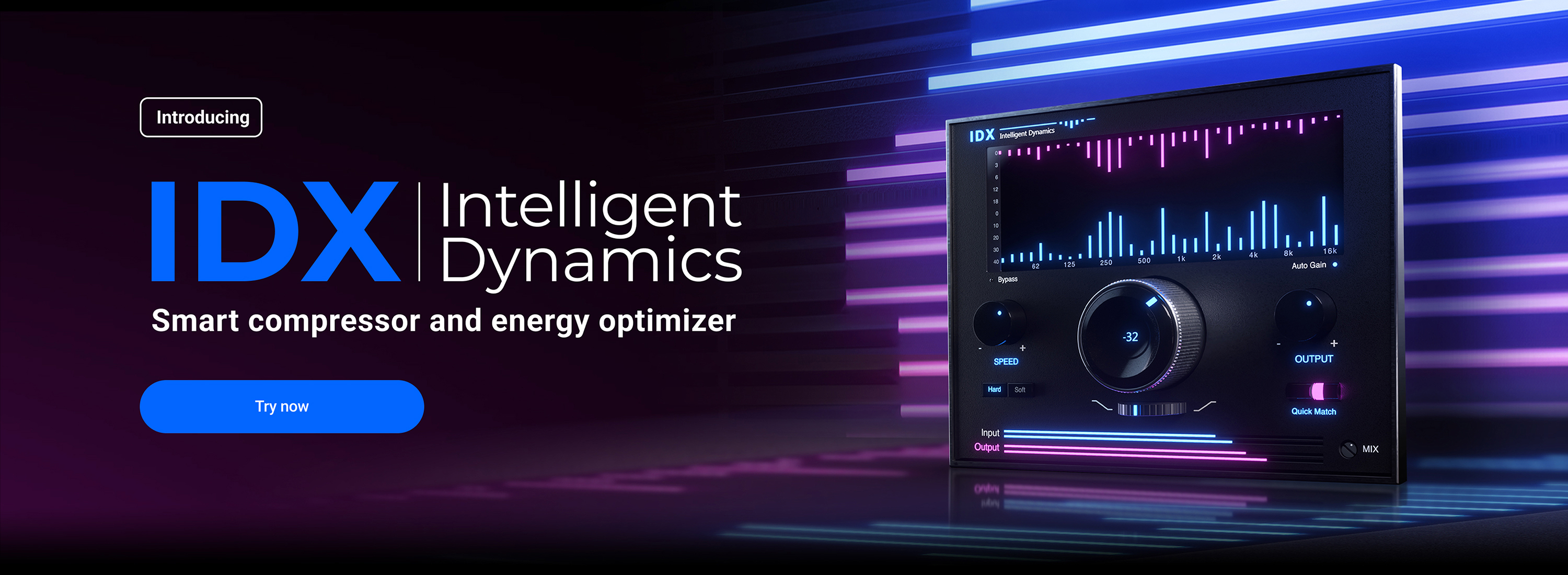 IDX Intelligent Dynamics desktop launch banner