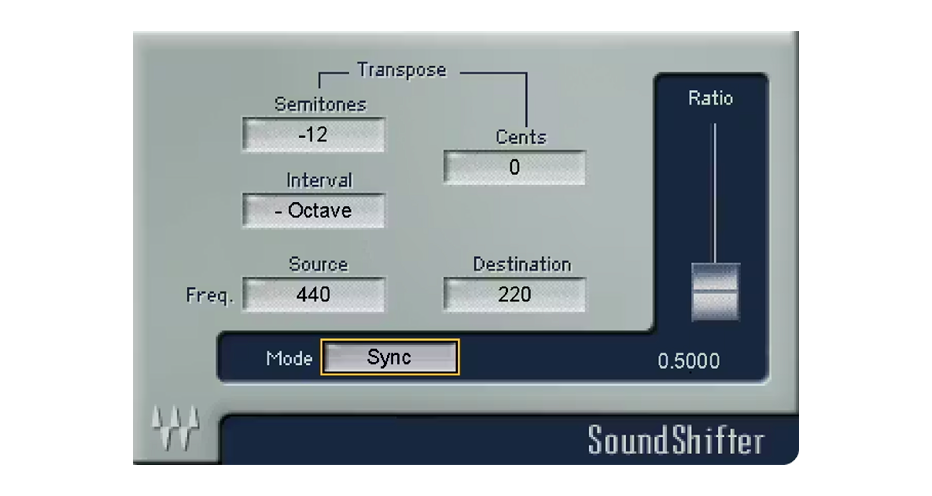 SoundShifter original interface