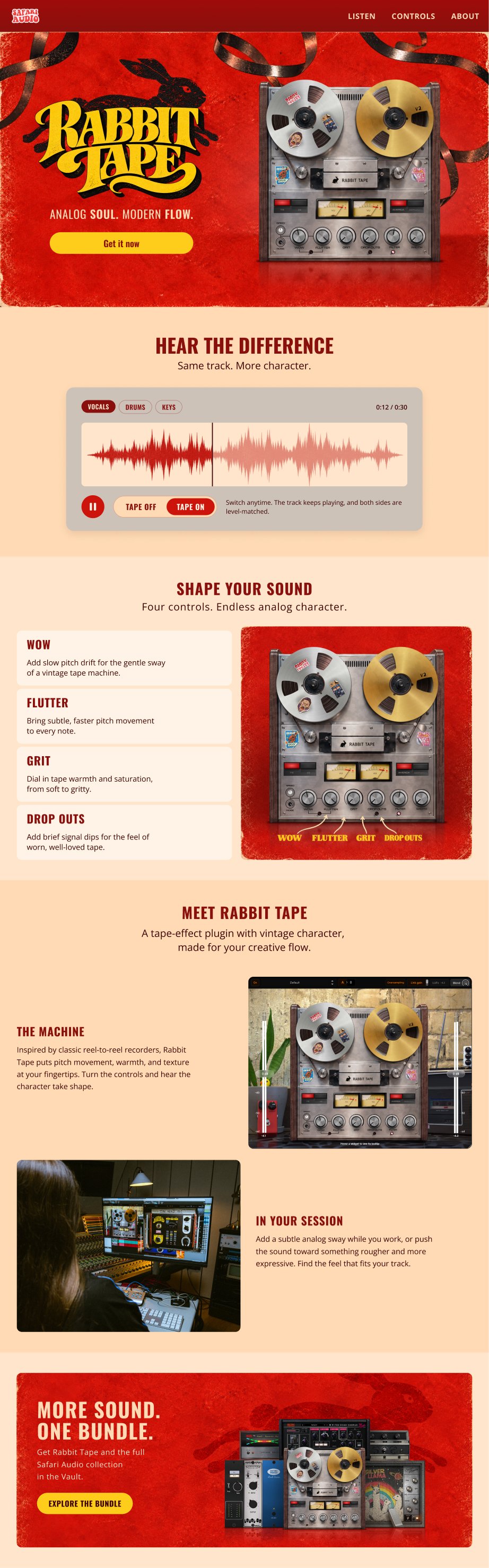 Rabbit Tape — full tablet page