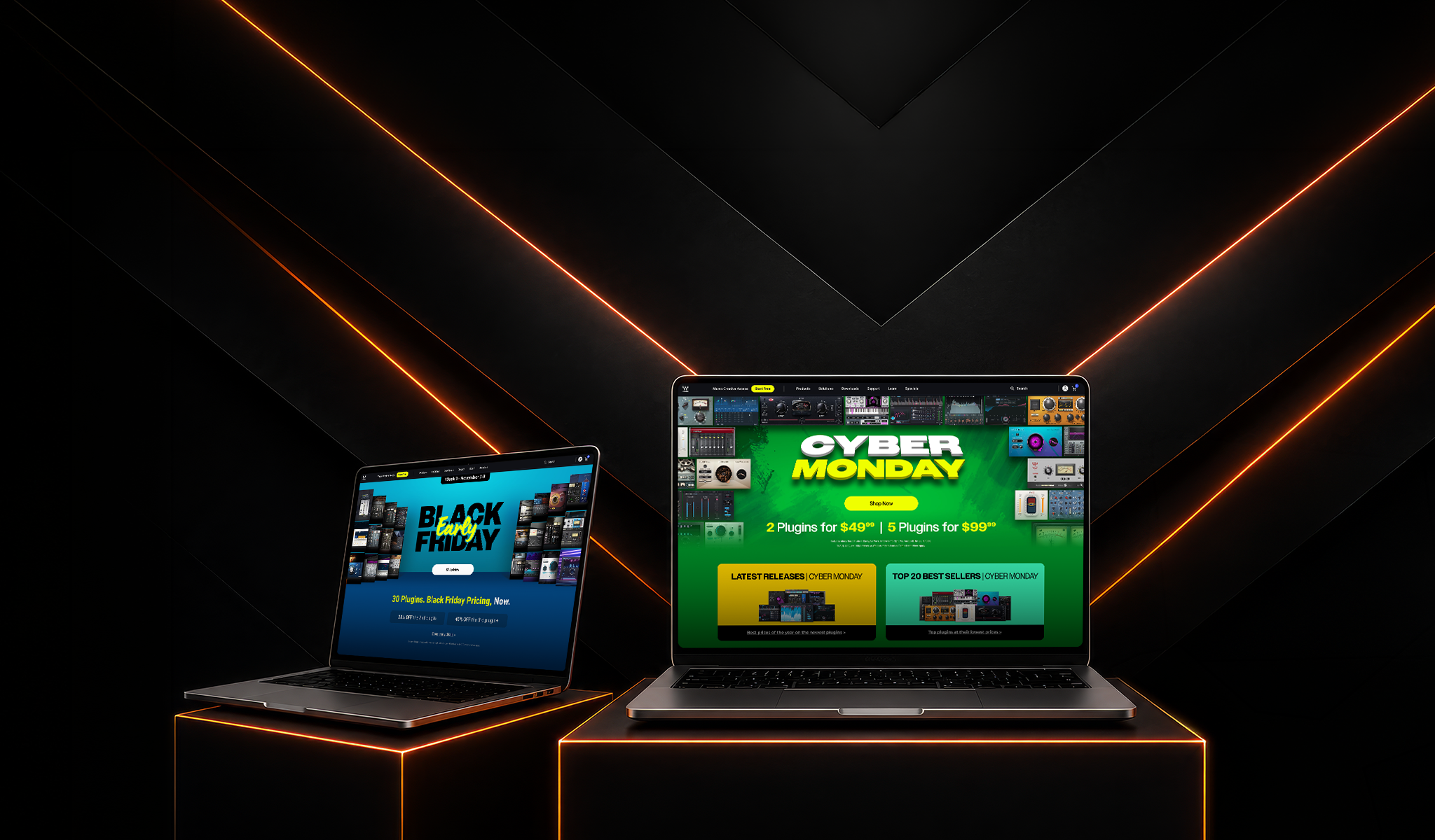 Waves Audio early Black Friday to Cyber Monday hero visual, tablet