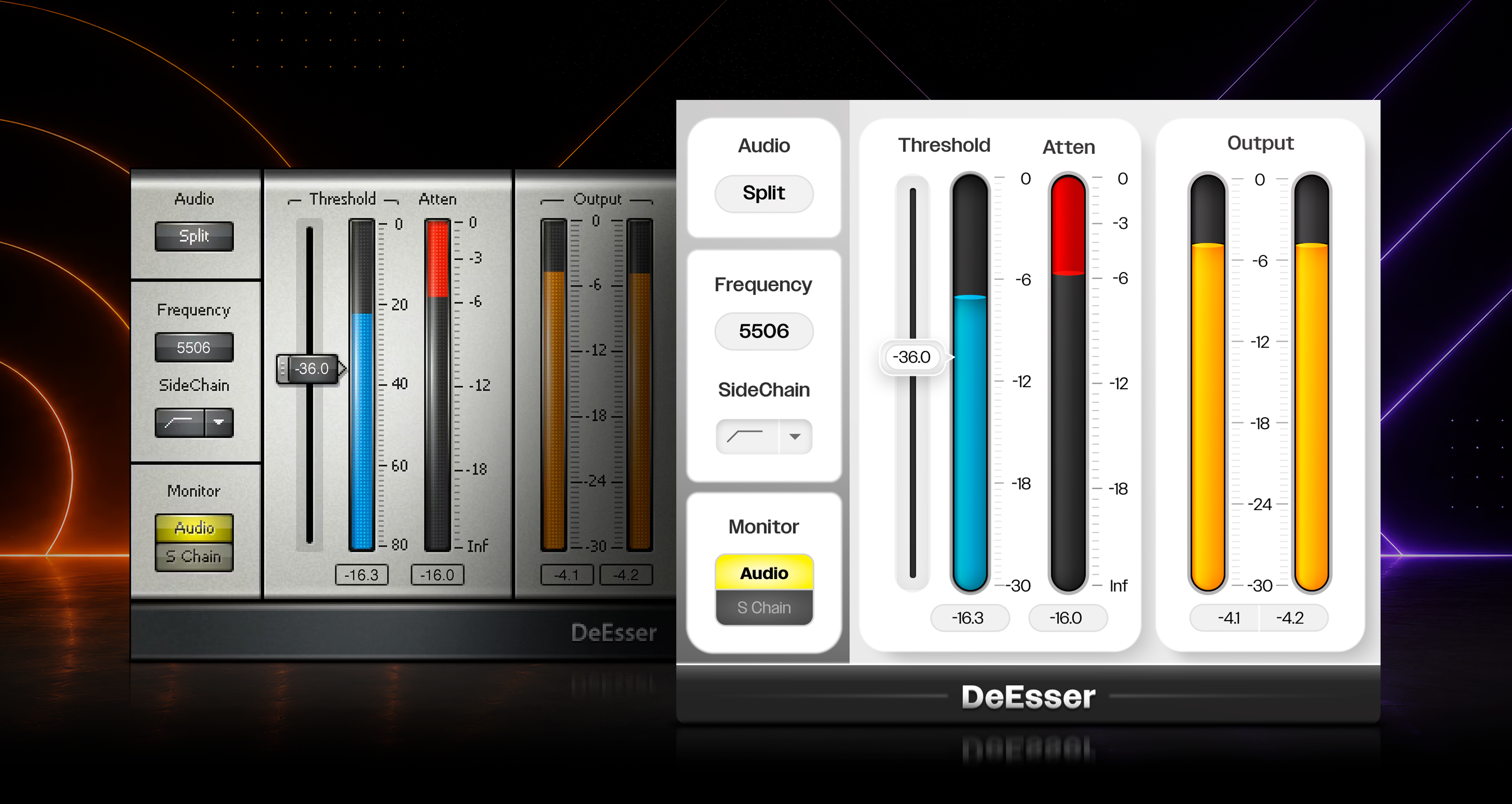 DeEsser before/after visual