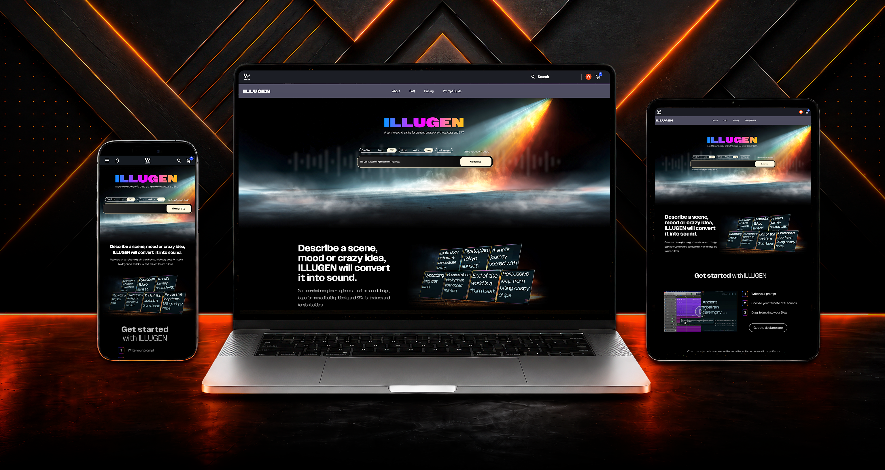 IlluGen main landing page visual
