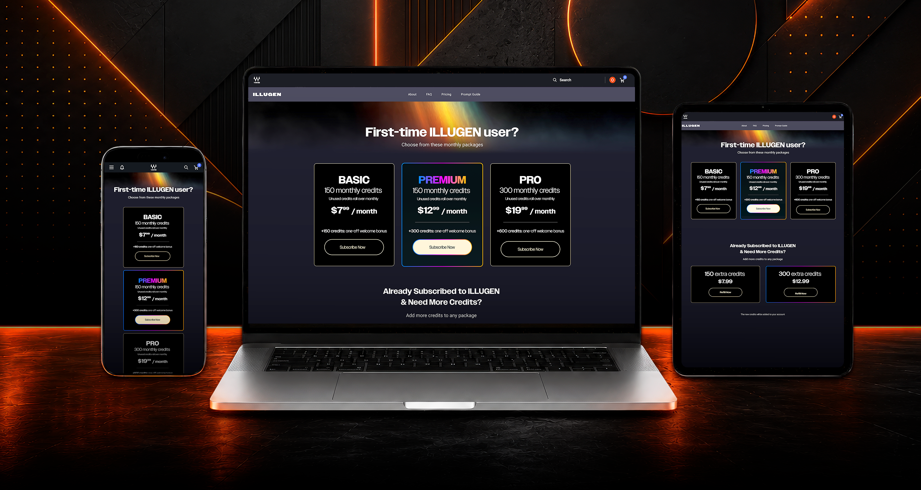IlluGen pricing page visual