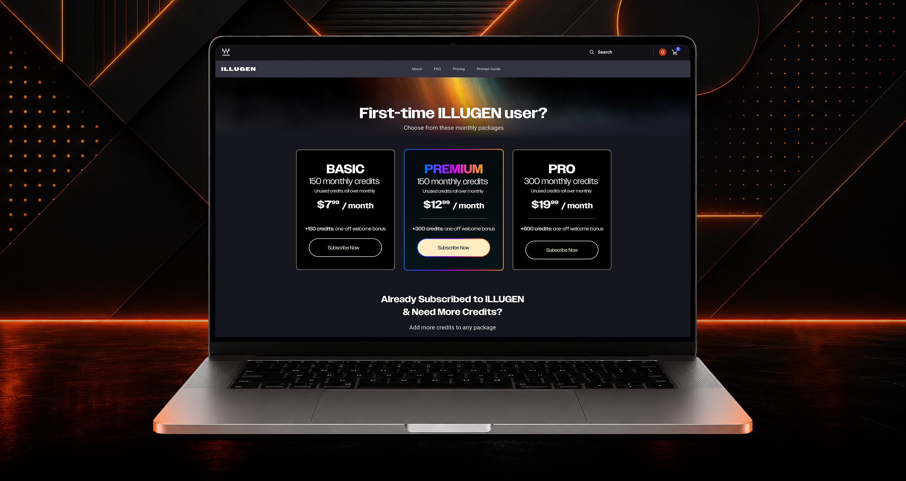 IlluGen pricing page visual