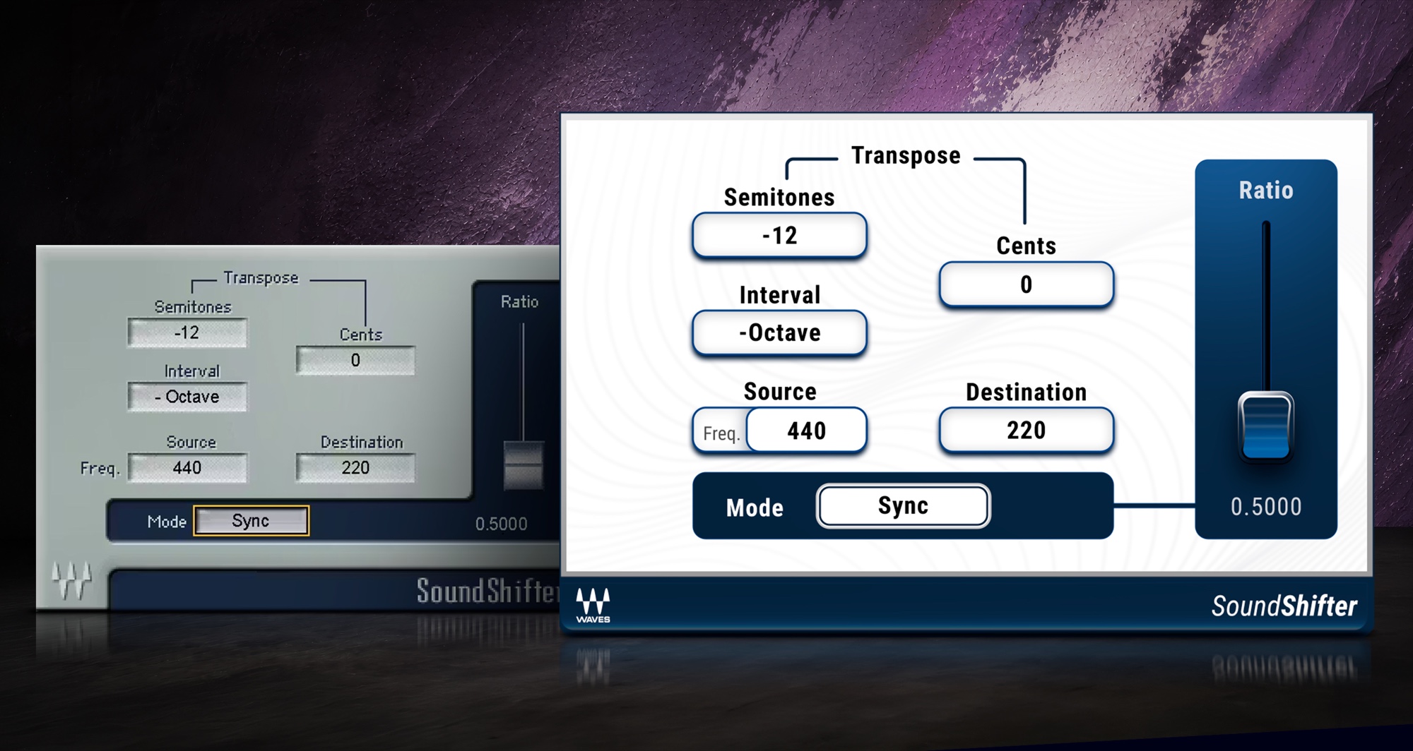 SoundShifter before/after visual