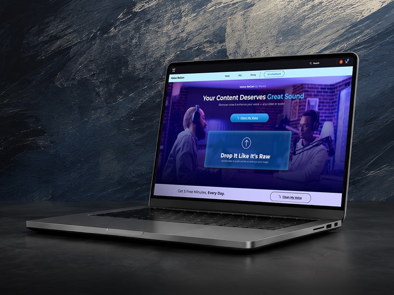 Voice ReGen Landing Page preview