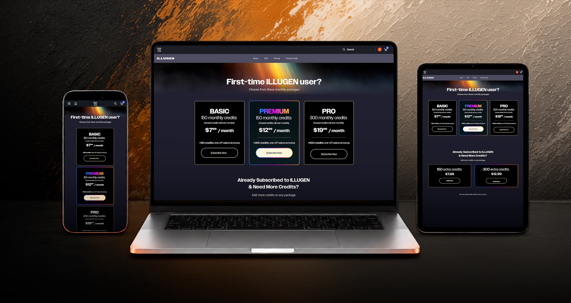 IlluGen pricing page visual