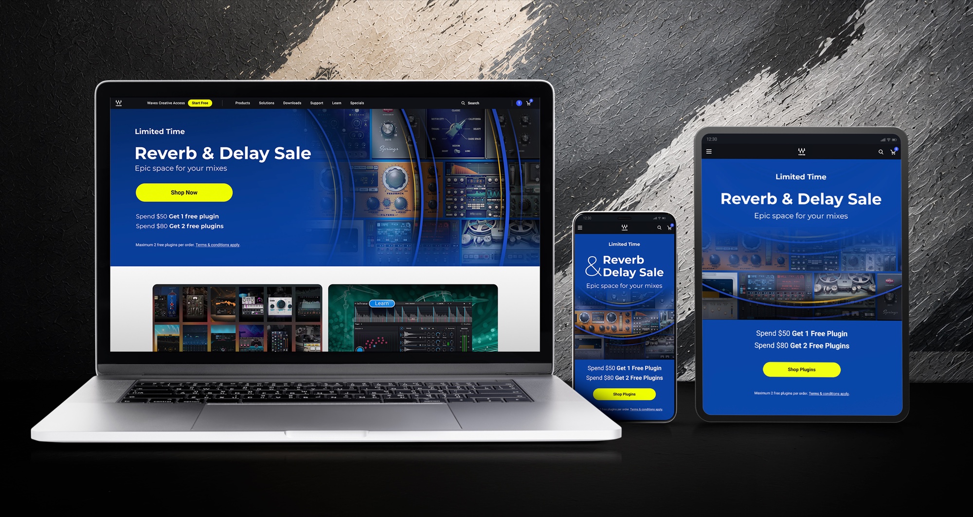 Reverb & Delay Sale campaign visual