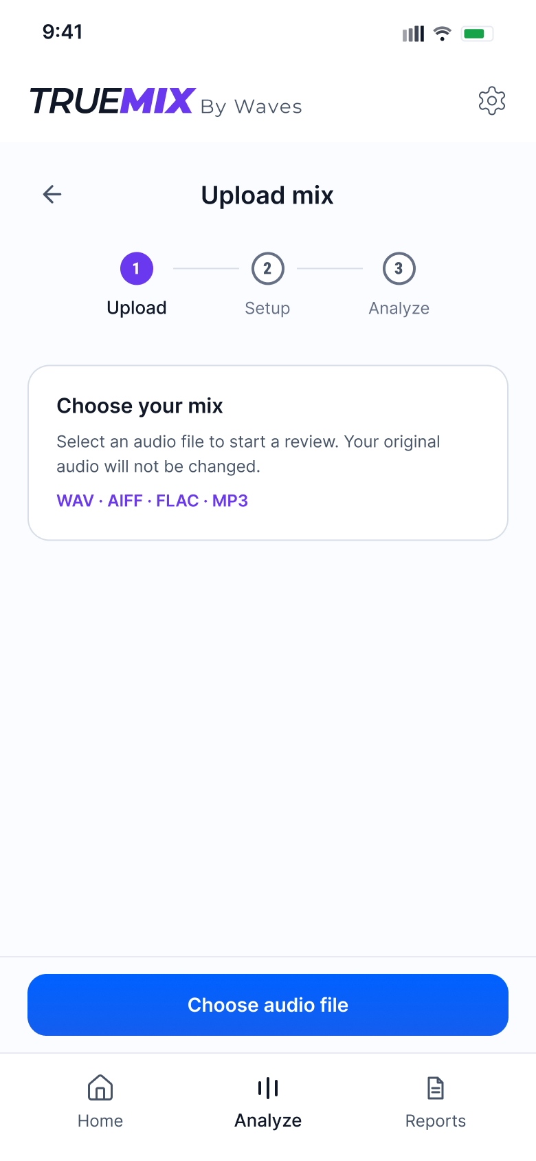 Upload empty screen